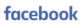 facebook logo on a black background